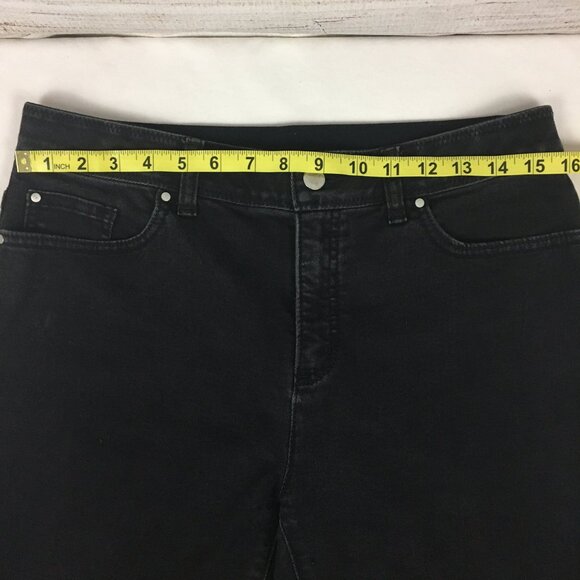Chico's Fabulously Slimming Black Jeans Size 0.5 - Picture 9 of 13